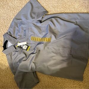 Eddie Bauer Gray Casual Button Down Shirt